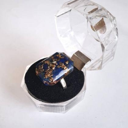 Lapis Lazuli Orgone Ring / Healing Energies/ Emf..