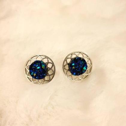 Silver Flower Earrings / Handmade Gifts