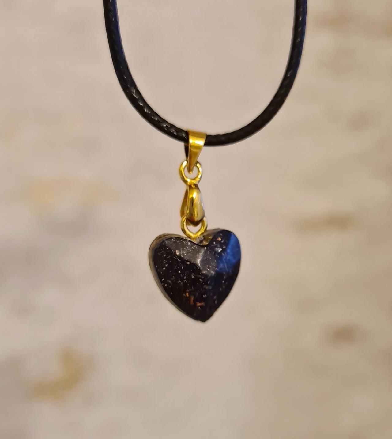 Orgonite 3d Geometric Heart Necklace / Emf Protection/ Healing Energies