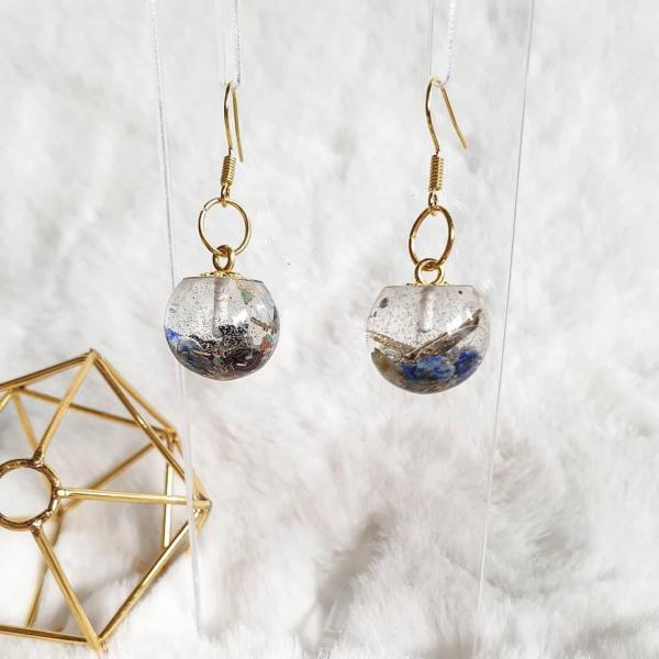 Orgone Ball Earrings/ Healing Energies/ Source charged and neutralised