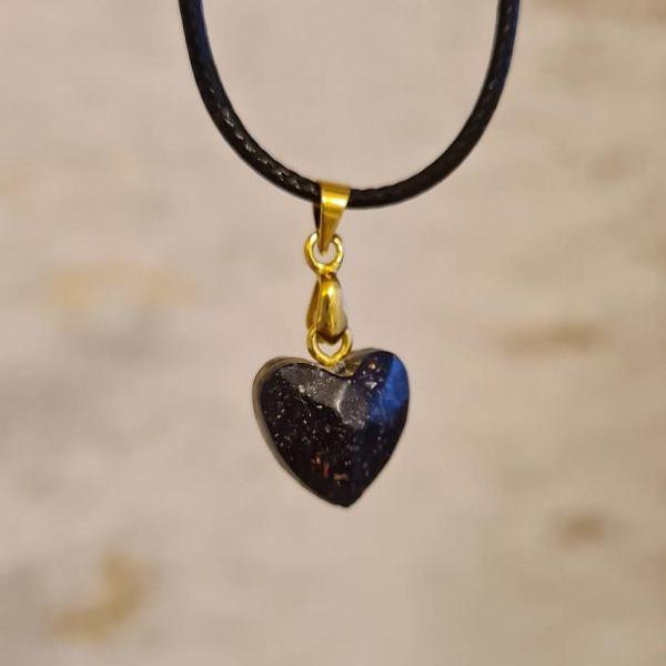 Orgonite 3D Geometric Heart Necklace / EMF protection/ Healing Energies